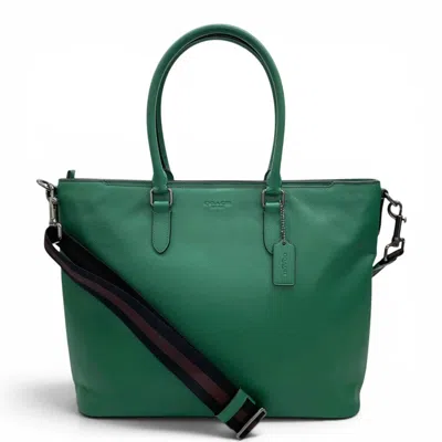 Pre-owned Coach Green Leather Tote Bag ()