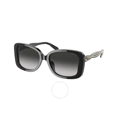 Coach Grey Gradient Butterfly Ladies Sunglasses Hc8334u 50023c 53 In Gray