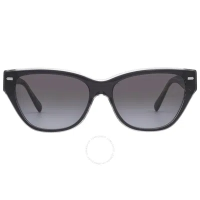 Coach Grey Gradient Cat Eye Ladies Sunglasses Hc8370f 57458g 56 In Dark / Grey