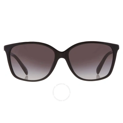 Coach Grey Gradient Square Ladies Sunglasses Hc8361u 50028g 57 In Black / Grey