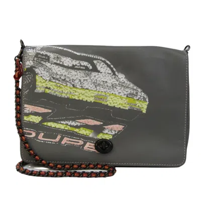 Pre-owned Coach Grey Leather Shopper Bag ()