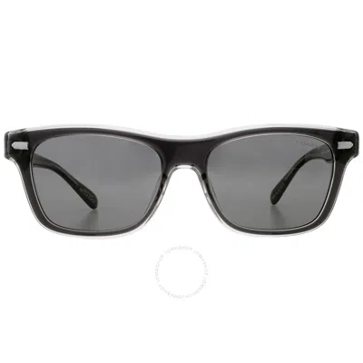 Coach Grey Rectangular Men's Sunglasses Hc8371u 574587 54 In Black