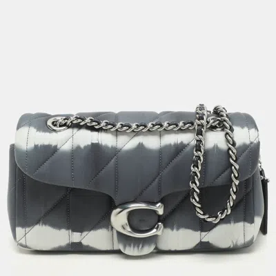 Pre-owned Coach Grey Tie Dye Leather Tabby 20 Shoulder Bag