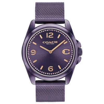 Coach Greyson Women's Watch In Purple