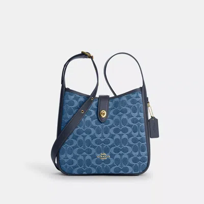 Coach Hadley Convertible Crossbody Bag In Signature Denim In Blue