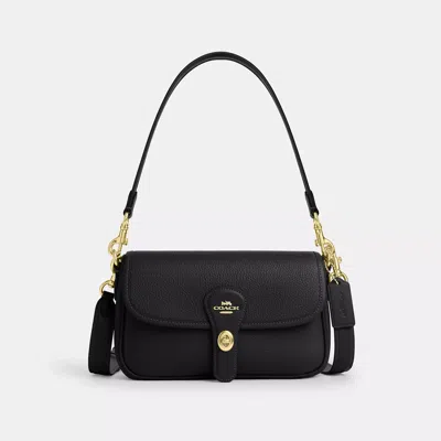 Coach Hadley Shoulder Bag In Black