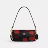 Coach Hailey Flap Bag With Floral Print In Red