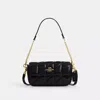 Coach Hailey Flap Bag With Quilting In Black