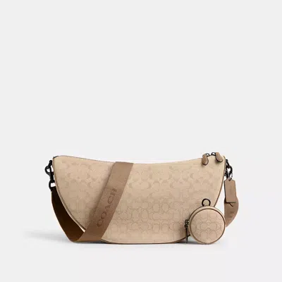 Coach Hall Soft Sling Bag 45 In Signature Jacquard