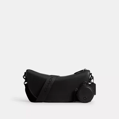 Coach Hall Soft Sling Bag In Black