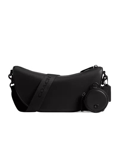 Coach Hall Soft Sling Bag In Black