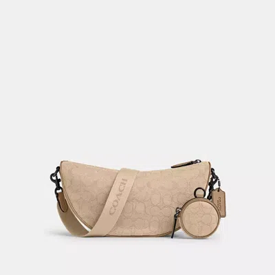 Coach Hall Soft Sling Bag In Signature Jacquard