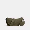 Coach Hall Soft Sling Bag In Signature Jacquard In Olive Drab