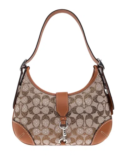 Coach Hamptons Hobo Crystal-embellished Shoulder Bag