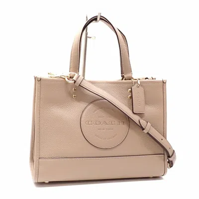Pre-owned Coach Handbag () In Sand