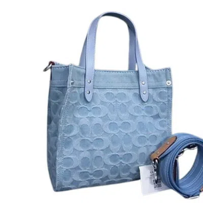 Pre-owned Coach Handbag Shoulder Bag Tote Bag () In Blue