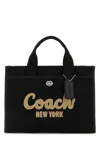 Coach New York Black Canvas Cargo 20 Shopping Bag