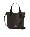 Coach Hanna Bucket Bag Signature Canvas In Black