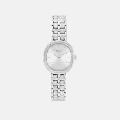 Coach Harlow Watch, 23.8mm X 26mm In Silver