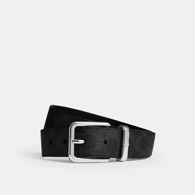 Coach Harness Buckle Belt, 35mm In Black