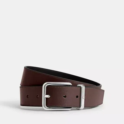 Coach Harness Buckle Belt, 35mm In Brown