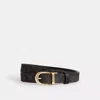 Coach Harness Buckle Cut To Size Reversible Belt, 25 Mm In Beige