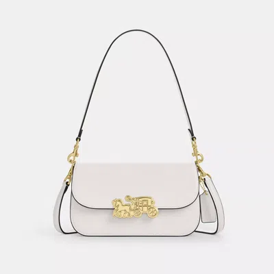 Coach Harper Shoulder Bag In White