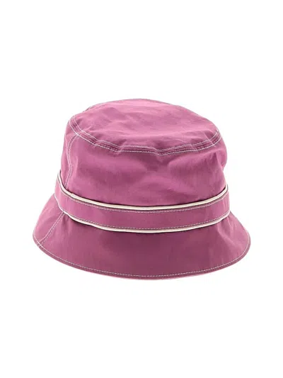 Pre-owned Coach Hat In Burgundy