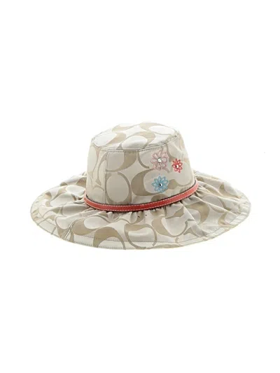 Pre-owned Coach Hat In Ivory