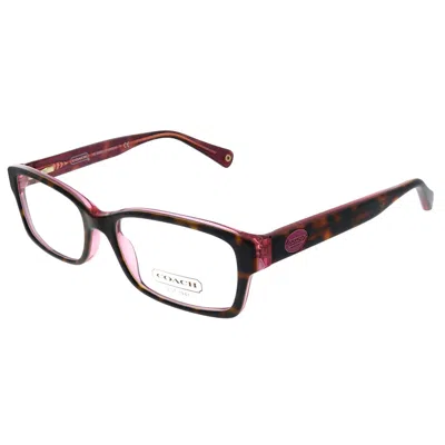 Coach Hc 6040 5115 52mm Womens Rectangle Eyeglasses 52mm In Multi