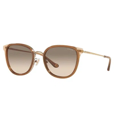 Coach Hc 7135 565413 54mm Womens Square Sunglasses In Multi