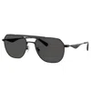 Coach Hc 7178 939387 57mm Unisex Pilot Sunglasses In Multi