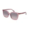 Coach Hc 8381u 57820j 54mm Womens Square Sunglasses In Pink