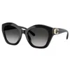 Coach Hc 8421u 50023c 54mm Womens Irregular Sunglasses In Black