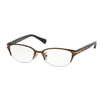 Coach Hc5058 9199 Satin Dark Brown/dark Havana 49mm