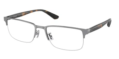 Coach Hc5158 Asian Fit Men's Glasses, Gunmetal, Size 56 In Gray