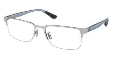 Coach Hc5158 Asian Fit Men's Glasses, Silver, Size 56