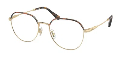 Coach Hc5164d Asian Fit 9005 Women's Glasses Gold Size 54 - Free Lenses - Blue Light Block Available In Brown