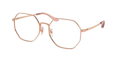 Coach Hc5174d Asian Fit Women's Glasses, Gold, Size 56 In Pink