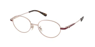 Coach Hc5189td Asian Fit Women's Glasses, Gold, Size 50