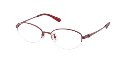 Coach Hc5207td Asian Fit 9413 Women's Glasses Burgundy Size 52 - Free Lenses - Blue Light Block Available In Red