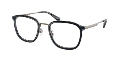 Coach Hc5210 9473 Men's Glasses Blue Size 52 - Free Lenses - Blue Light Block Available In Satin Gunmetal,blue