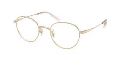 Coach Hc5213td Asian Fit 9005 Women's Glasses Gold Size 48 - Free Lenses - Blue Light Block Available In Bright Light Gold