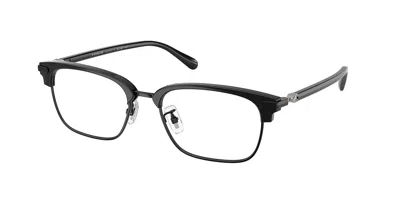 Coach Hc5215td Asian Fit 9496 Men's Glasses Black Size 53 - Free Lenses - Blue Light Block Available
