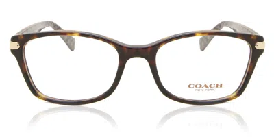 Coach Hc6065 5291 Occhiali Da Vista Tartarugatishell Per Donna (solo Montatura) In Brown