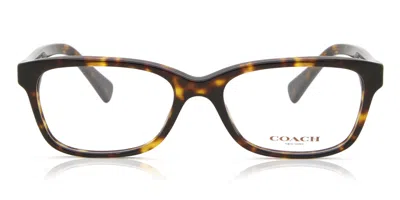 Coach Hc6089 5120 Occhiali Da Vista Tartarugatishell Per Donna (solo Montatura) In Black