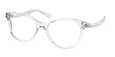 Coach Hc6177f Asian Fit Women's Glasses, Clear, Size 55 In Transparent
