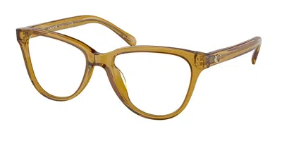 Coach Hc6202u 5715 Women's Glasses Yellow Size 52 - Free Lenses - Blue Light Block Available In Transparent Yellow