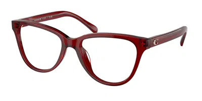 Coach Hc6202u Women's Glasses, Red, Size 52