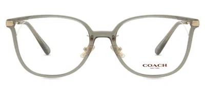 Coach Hc6214d Asian Fit Women's Glasses, Clear, Size 55 In Gray
